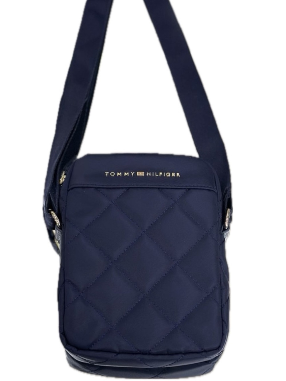 Tommy Hilfiger Navy Quilted Crossbody Bag